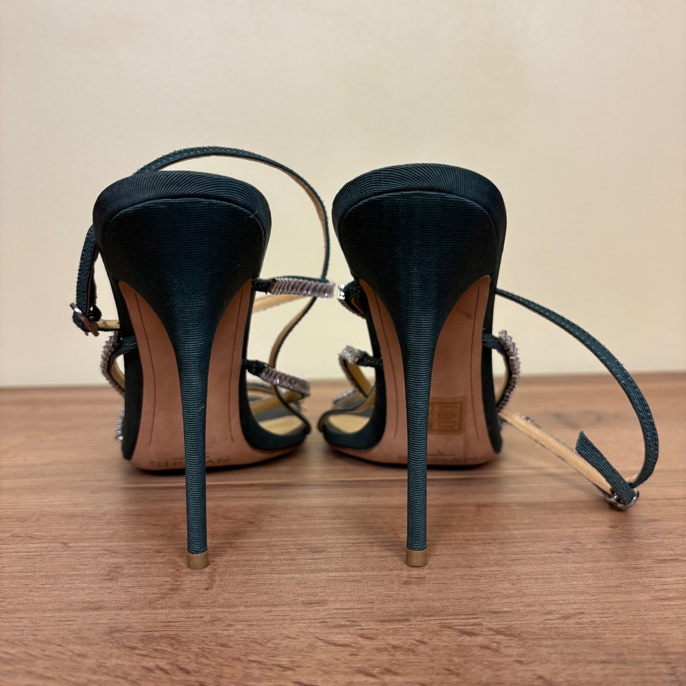 ALEXANDRE BIRMAN Sally Zircone Sandal Heel Emerald Green Women Size 39.5 Formal - Picture 13 of 14